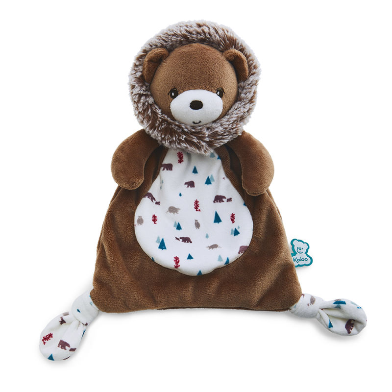  filoo gaston the bear baby comforter brown white 